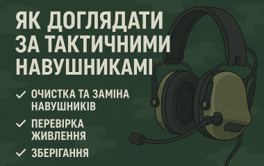 Як доглядати за тактичними наушниками, щоб продовжити їхній термін служби Як доглядати за тактичними наушниками, щоб продовжити їхній термін служби