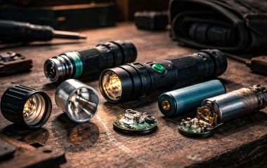 З чого складається надійний тактичний ліхтар: корпус, електроніка та оптика