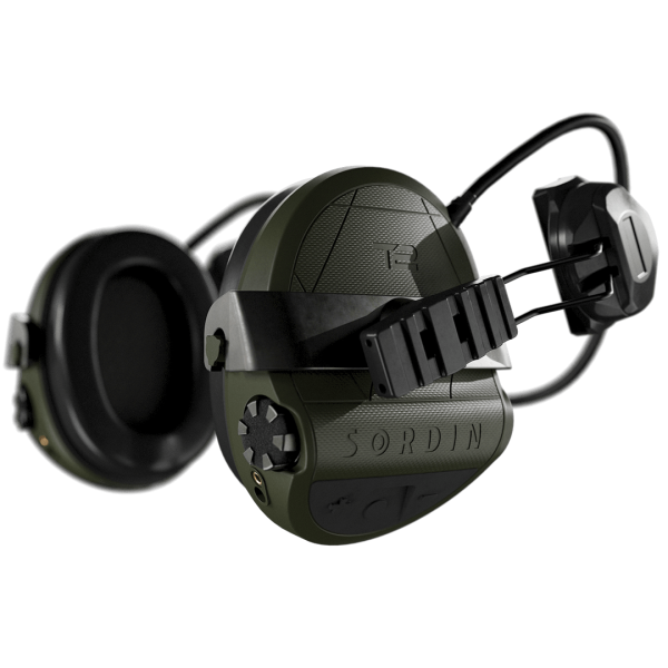 Активні навушники Sordin Supreme T2 Rear ARC Rails Memory Foam Green олива