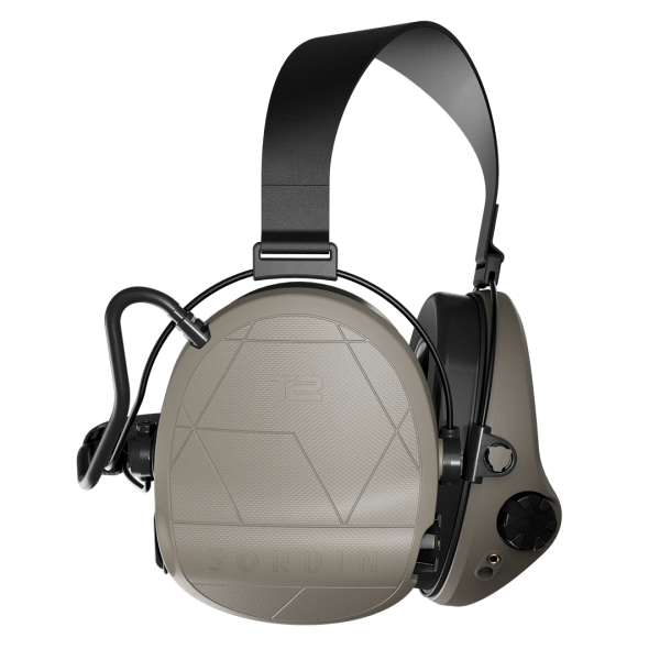 Активні навушники Sordin Supreme T2 Neckband Memory Foam Tan койот