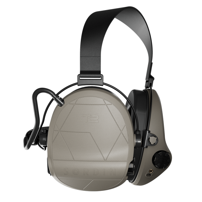 Активні навушники Sordin Supreme T2 Neckband Memory Foam Tan койот