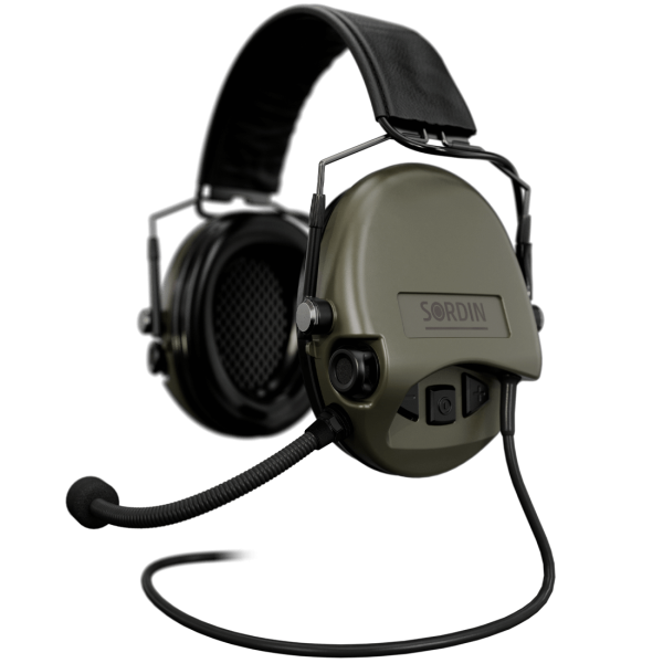 Активні навушники Sordin Supreme MIL CC Slim HB Green олива