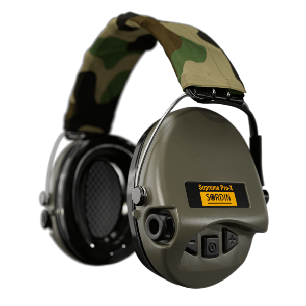 Активні навушники Sordin Supreme Pro-X Headband PVC Green олива