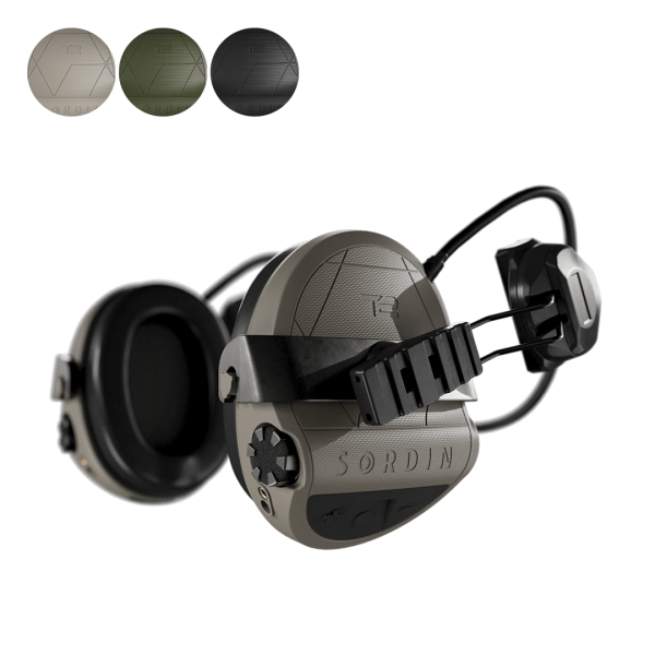 Активні навушники Sordin Supreme T2 Rear ARC Rails Memory Foam Tan койот