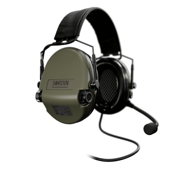 Активні навушники Sordin Supreme MIL CC Slim HB Green олива