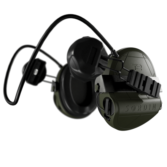 Активні навушники Sordin Supreme T2 Rear ARC Rails Memory Foam Green олива