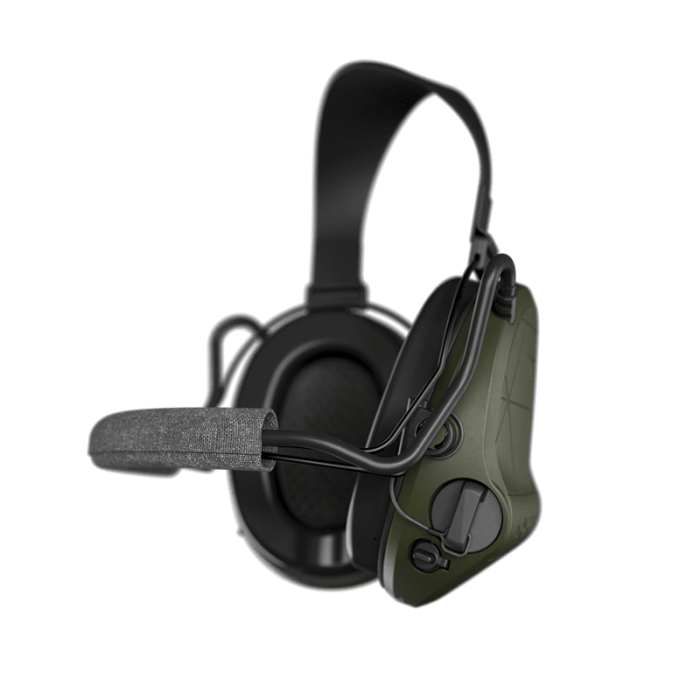 Активні навушники Sordin Supreme T2 Neckband Memory Foam Green олива