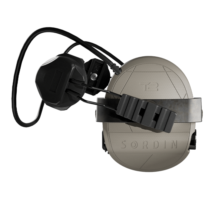Активні навушники Sordin Supreme T2 Rear ARC Rails Memory Foam Tan койот