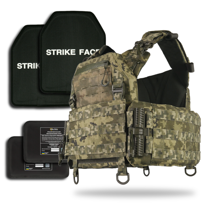 Плитоноска Kiborg GU gen.2 з балістичним захистом та бронеплитами