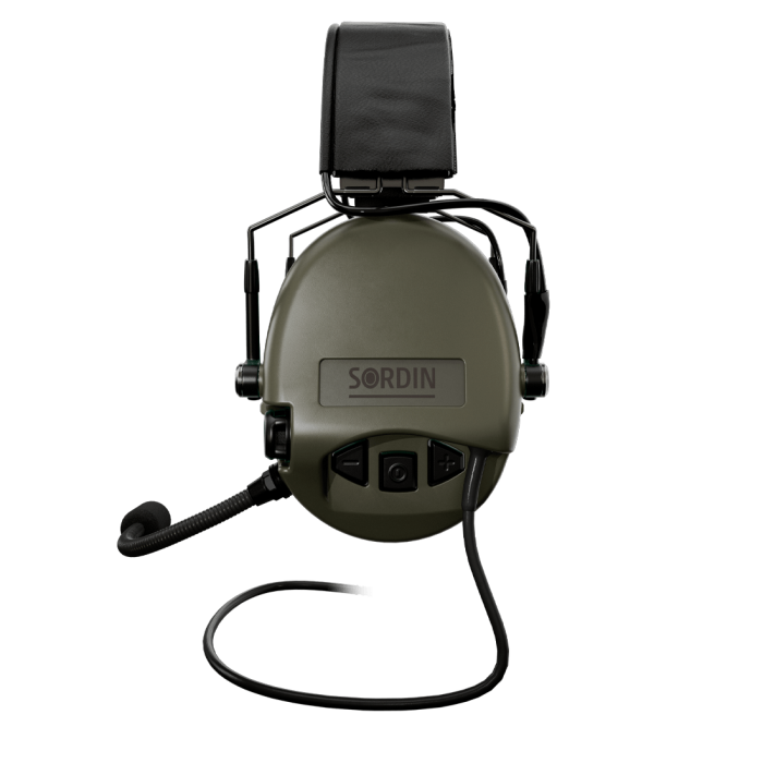 Активні навушники Sordin Supreme MIL CC Slim HB Green олива