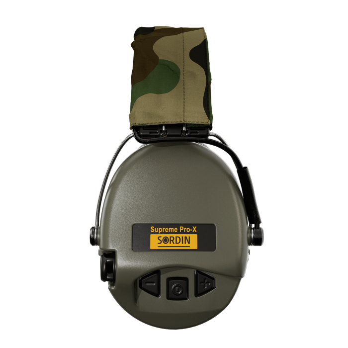 Активні навушники Sordin Supreme Pro-X Headband PVC Green олива