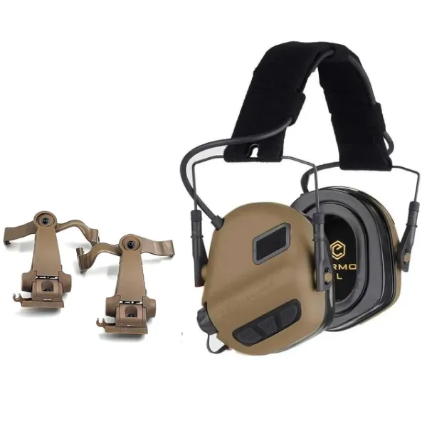 Навушники активні EARMOR M31 Plus + Чебурашки М16А койот Навушники активні EARMOR M31 Plus + Чебурашки М16А койот
