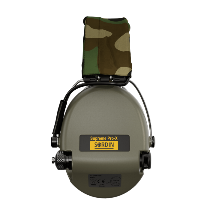 Активні навушники Sordin Supreme Pro-X Headband PVC Green олива