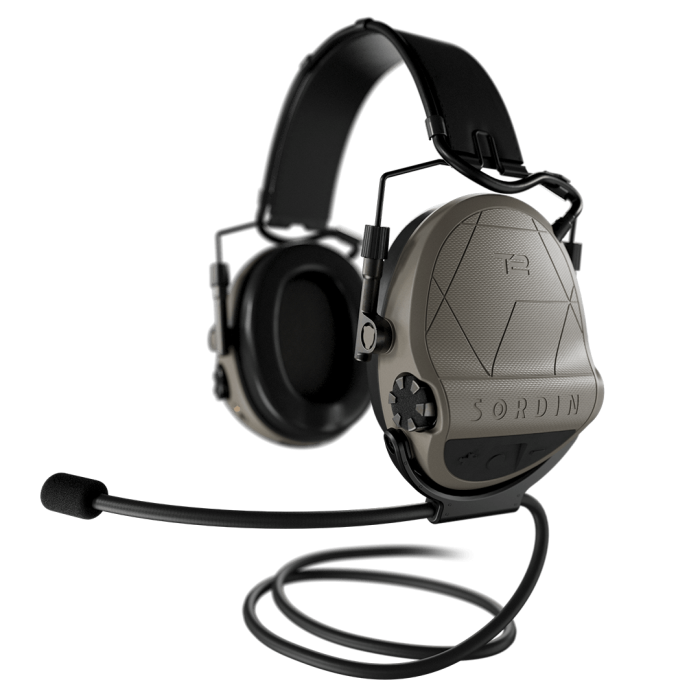 Активні навушники Sordin Supreme T2 Headband Memory Foam Tan койот