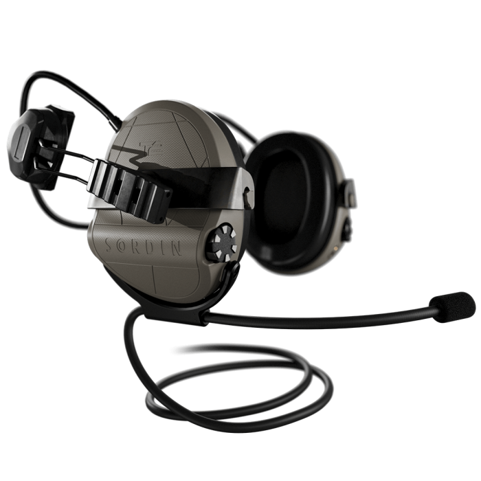 Активні навушники Sordin Supreme T2 Rear ARC Rails Memory Foam Tan койот