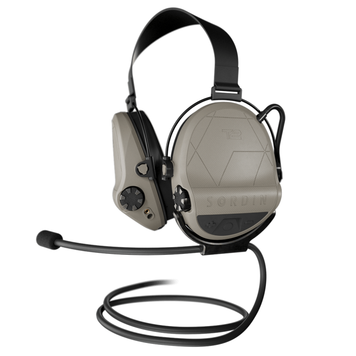 Активні навушники Sordin Supreme T2 Neckband Memory Foam Tan койот