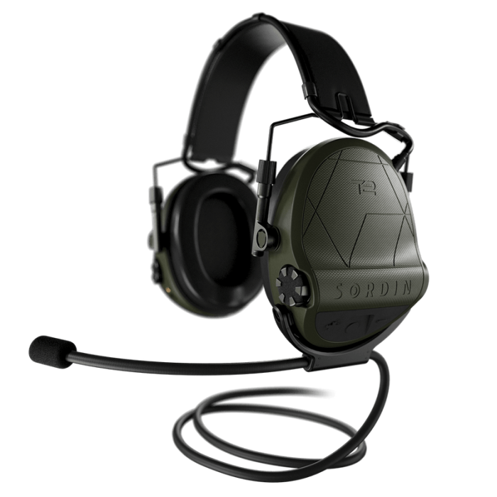 Активні навушники Sordin Supreme T2 Headband Memory Foam Green олива