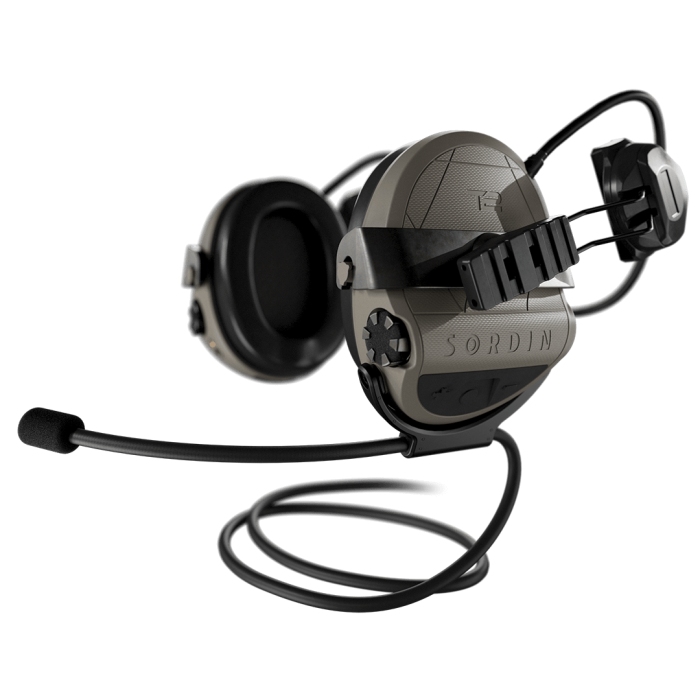 Активні навушники Sordin Supreme T2 Rear ARC Rails Memory Foam Tan койот