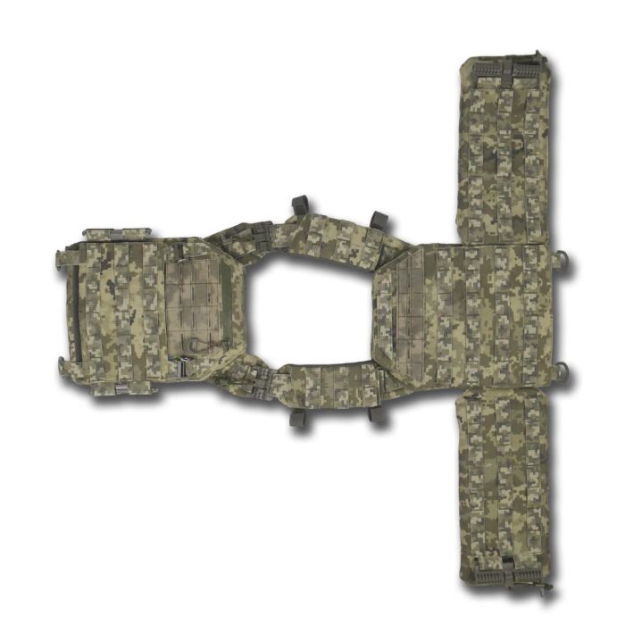 Плитоноска Kiborg GU gen.2 з балістичним захистом та бронеплитами