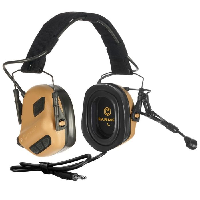 Навушники активні EARMOR M32 PLUS койот