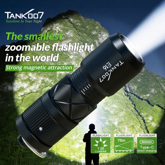 Ліхтар-брелок TANK007 E16 mini