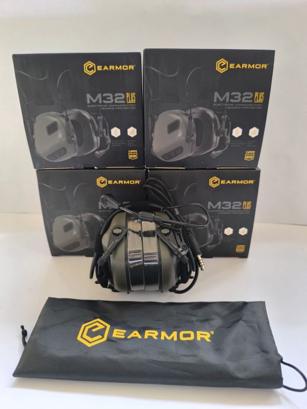 Навушники активні EARMOR M32 PLUS + Кпіплення М11 олива