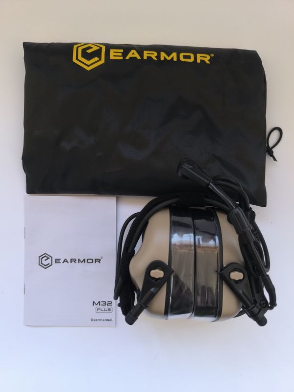 Навушники активні EARMOR M32 PLUS +Кріплення М11 койот