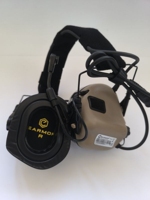 Навушники активні EARMOR M32 PLUS +Кріплення М11 койот