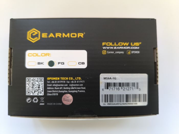 Навушники активні EARMOR M31X Mark4 MilPro Олива