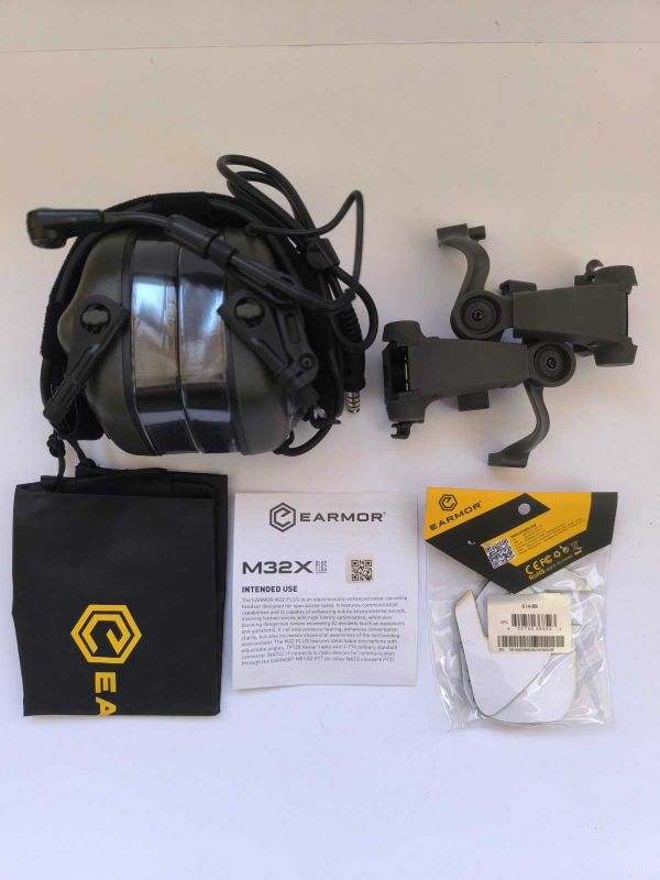 Навушники активні EARMOR M32X Plus олива