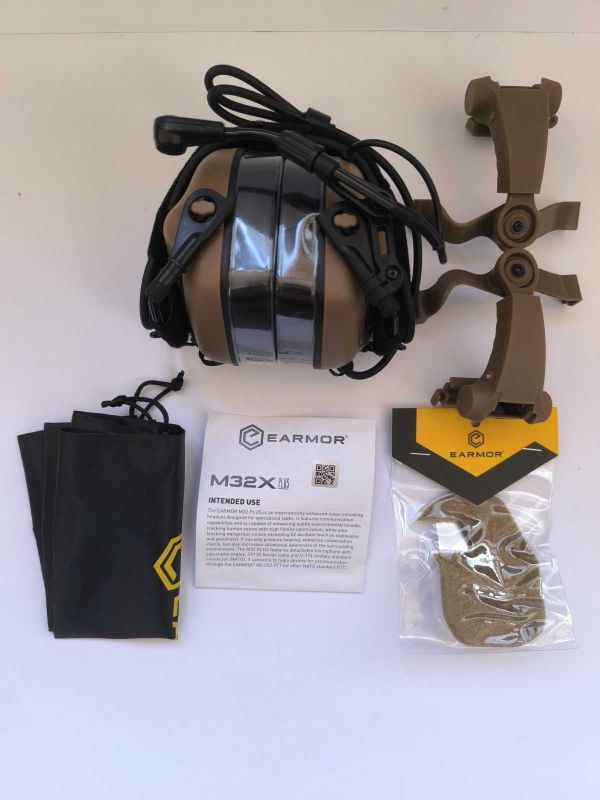 Навушники активні EARMOR M32X Plus койот