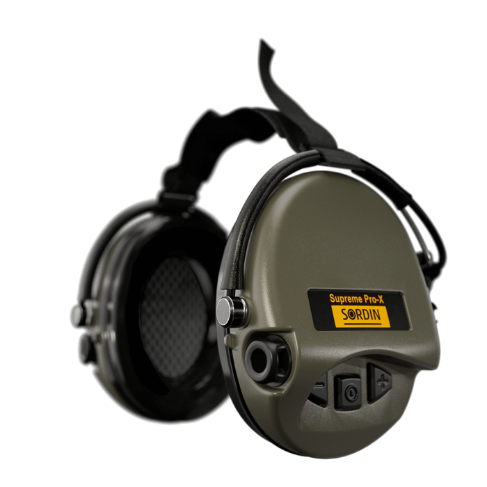 Активні навушники Sordin Supreme Pro-X Neckband PVC Green олива