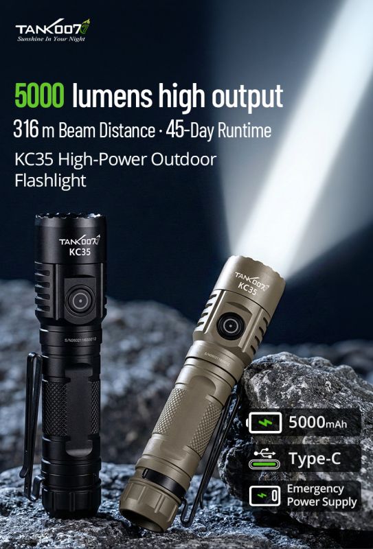 Ручний тактичний ліхтар TANK007 KC35