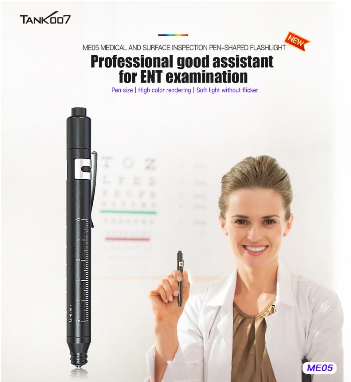 Ручний ліхтар для медичних оглядів TANK007 ME05