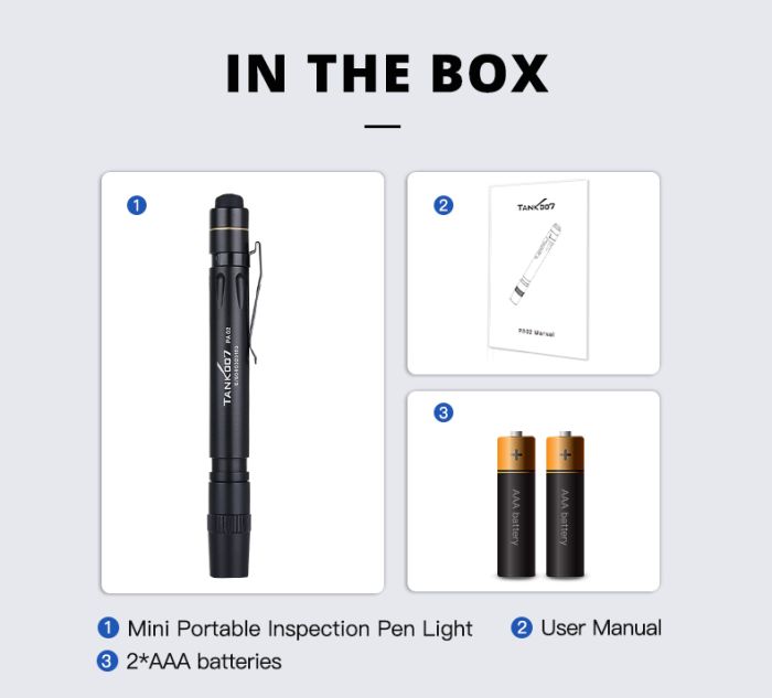 Ручний ліхтар для медичних оглядів TANK007 PA02