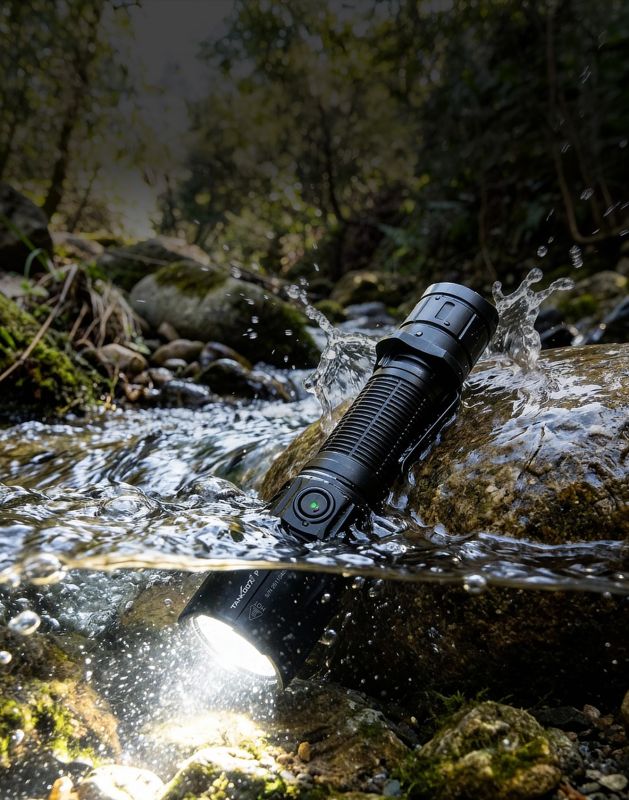 Ручний тактичний ліхтар з зеленим та червоним світлом TANK007 PT42 Plus