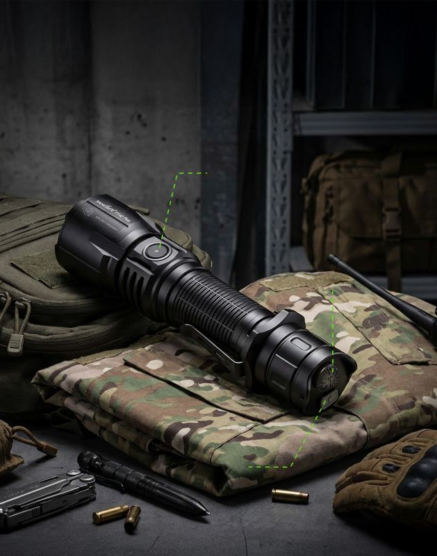 Ручний тактичний ліхтар з зеленим та червоним світлом TANK007 PT42 Plus