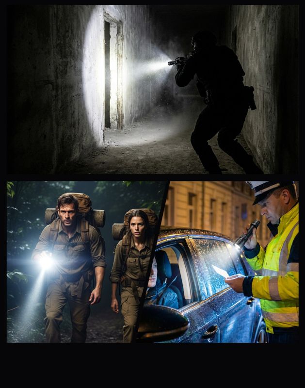 Ручний тактичний ліхтар з зеленим та червоним світлом TANK007 PT42 Plus