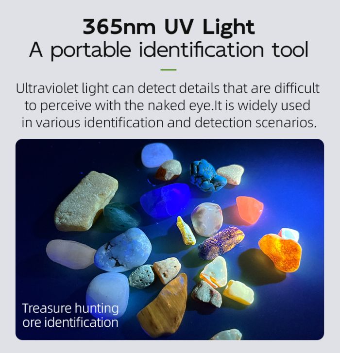 Ручний ліхтар з лазером і ультрафіолетом TANK007 WF02L