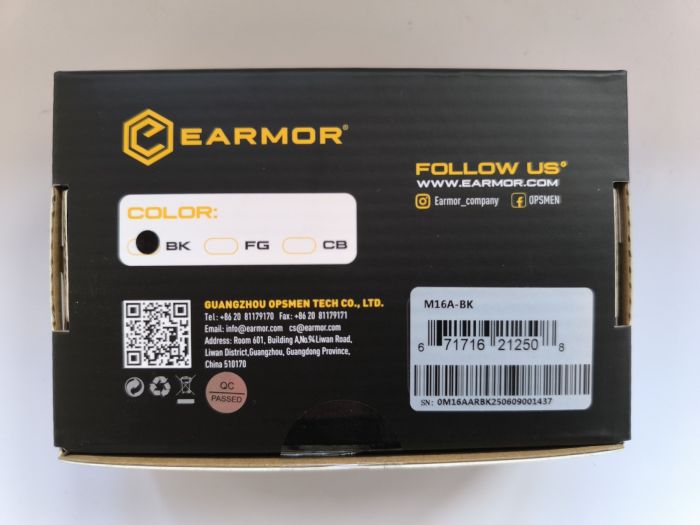 Кріплення адаптери (чебурашки) EARMOR M16A Plus чорні